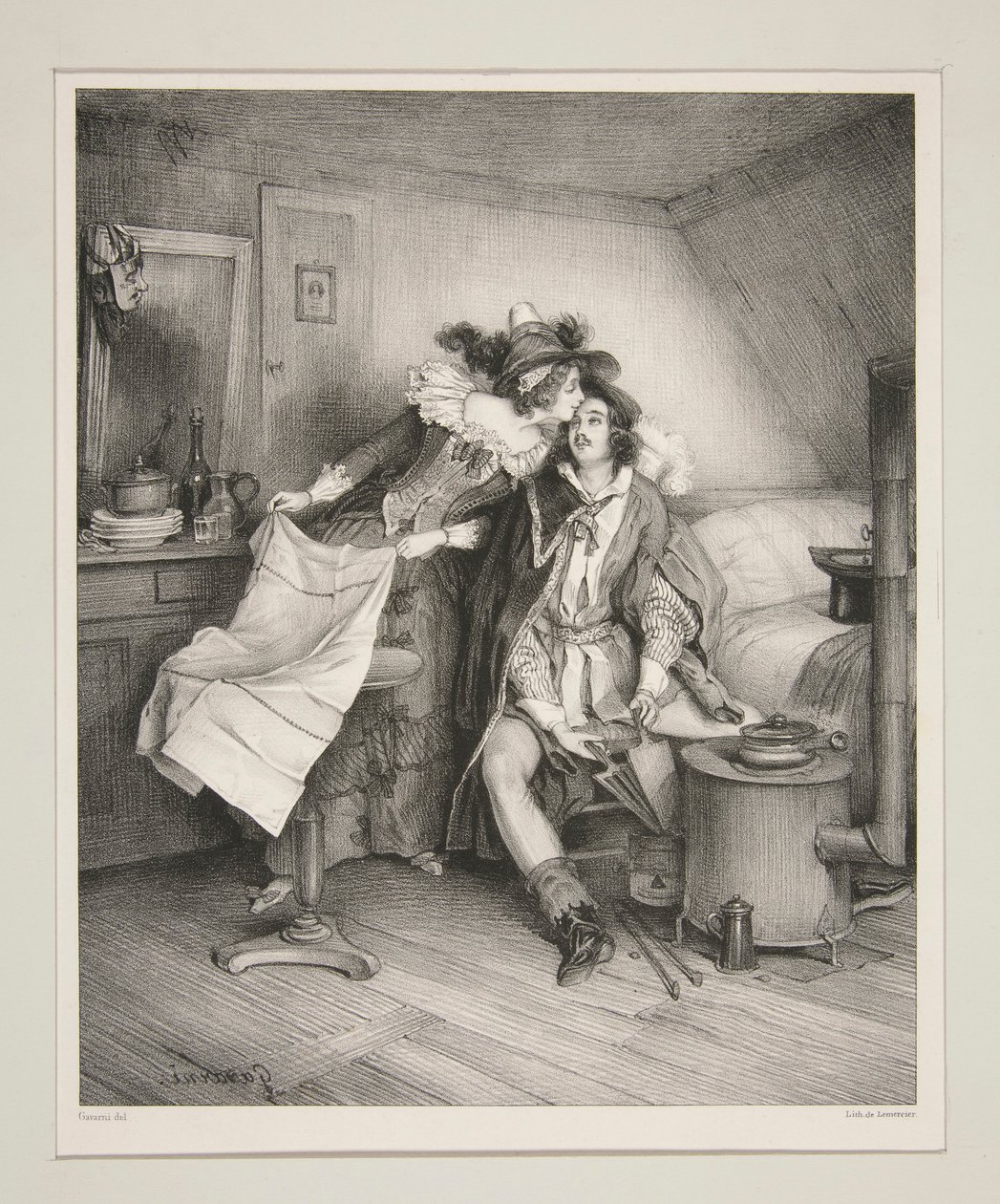 Un souper de carnaval - Paul Gavarni