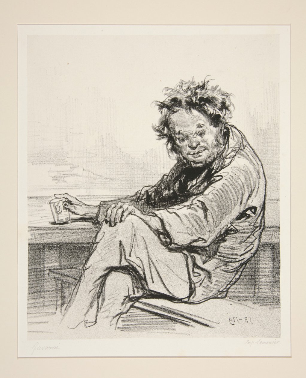 Un Anacreon de barrières. - Paul Gavarni