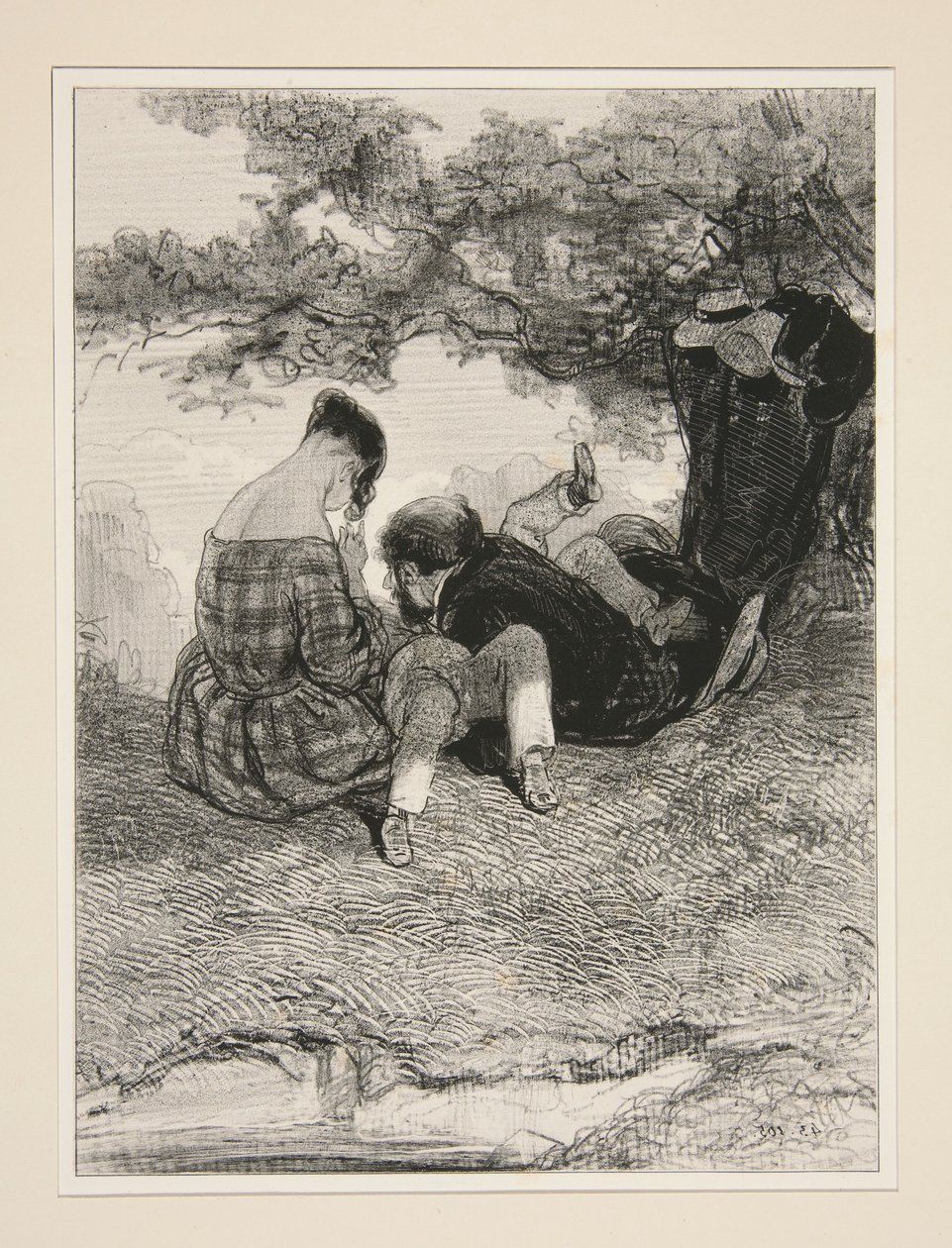 Un Nid Dans Un Bois. - Paul Gavarni
