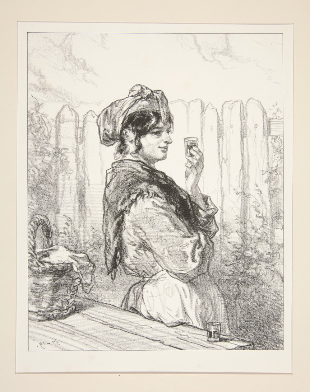 Une brune à l