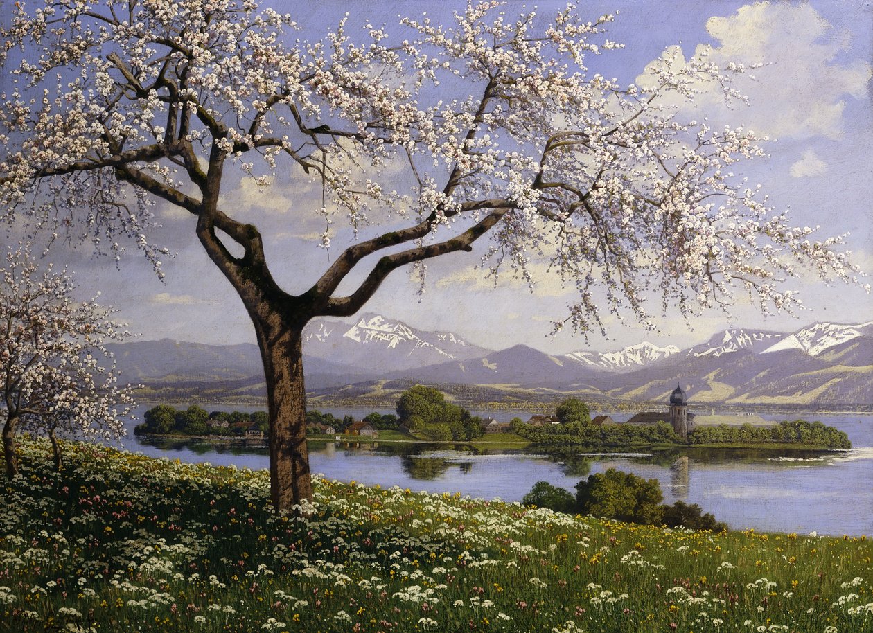 Un paysage lacustre bavarois au printemps - Paul Graf