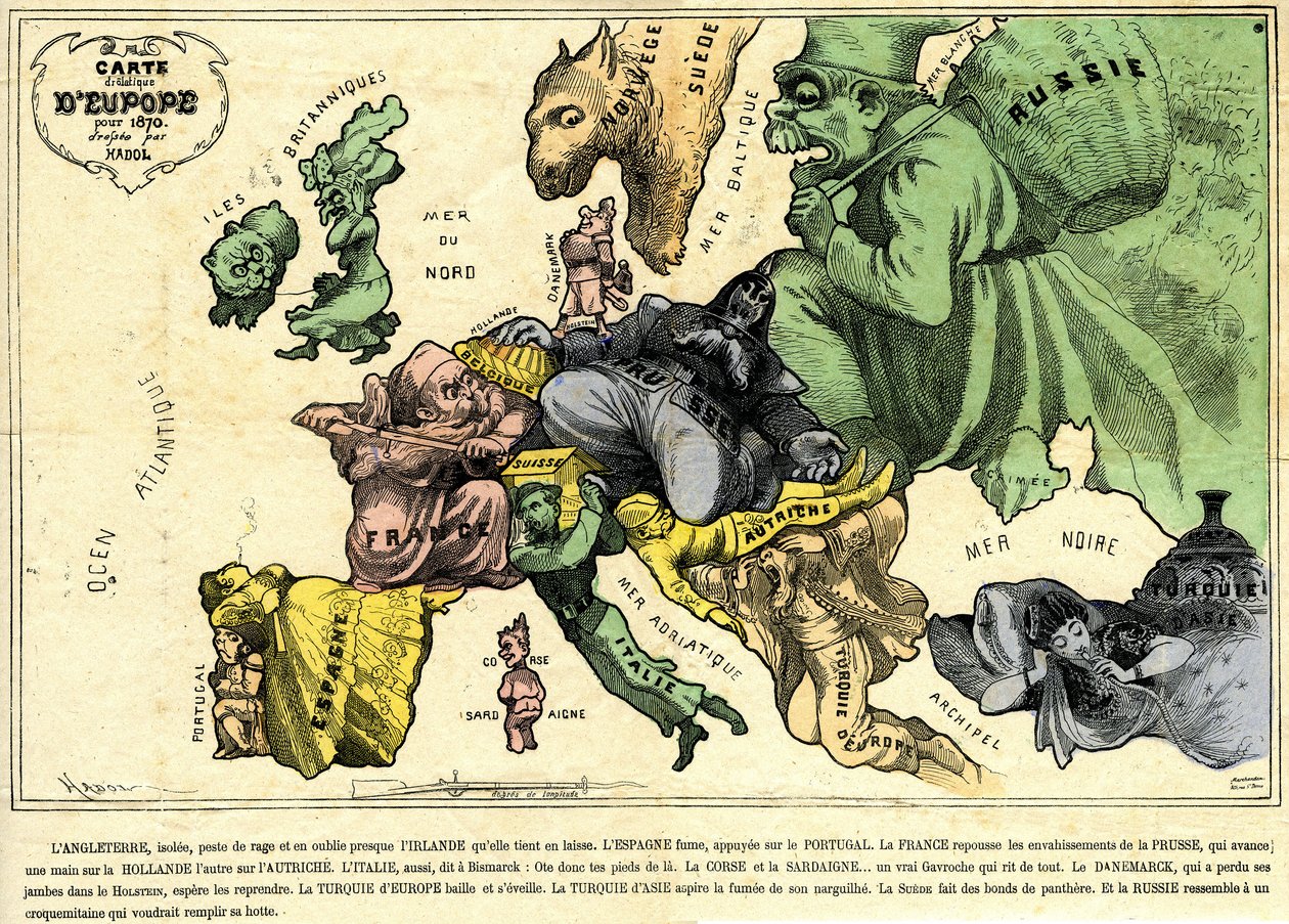Carte drolatique de l