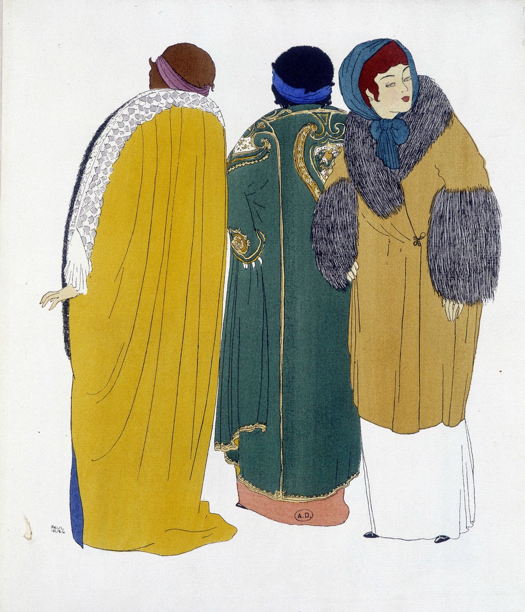 Création de Paul Poiret tirée de "Les Robes de Paul Poiret", dessin par Paul Iribe. 1911 - Paul Iribe
