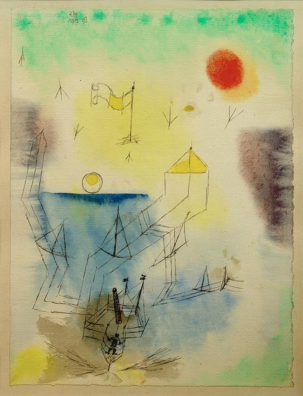 Le navigateur du Nouveau Monde commence son voyage - Paul Klee