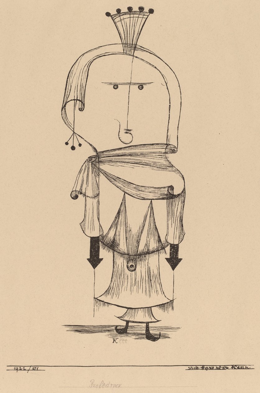 La sorcière avec un peigne - Paul Klee