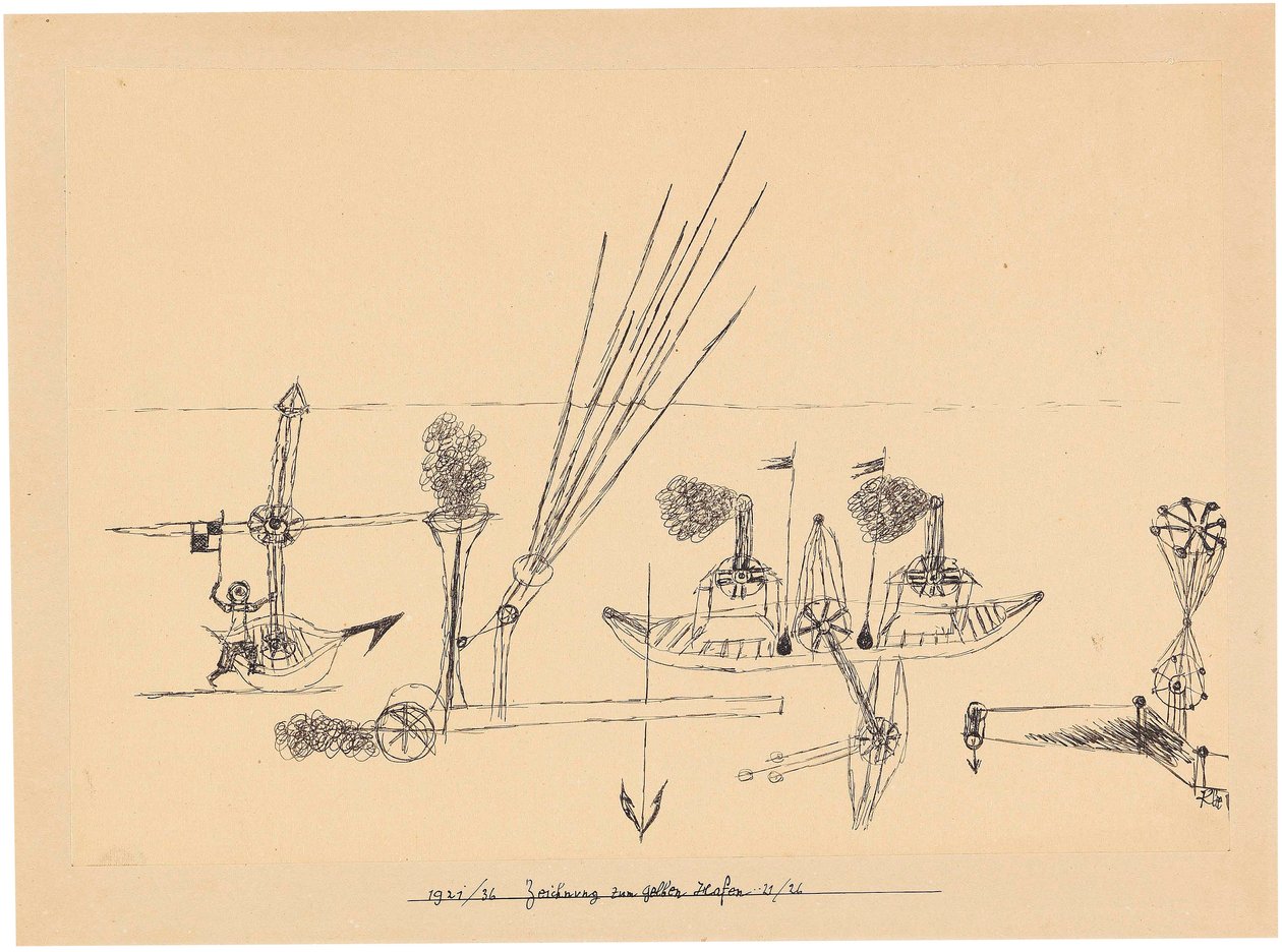 Dessin pour port jaune - Paul Klee