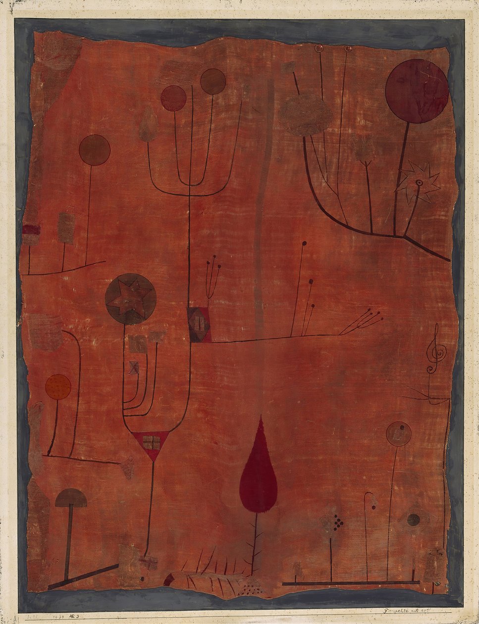 Fruits sur rouge, 1930 - Paul Klee
