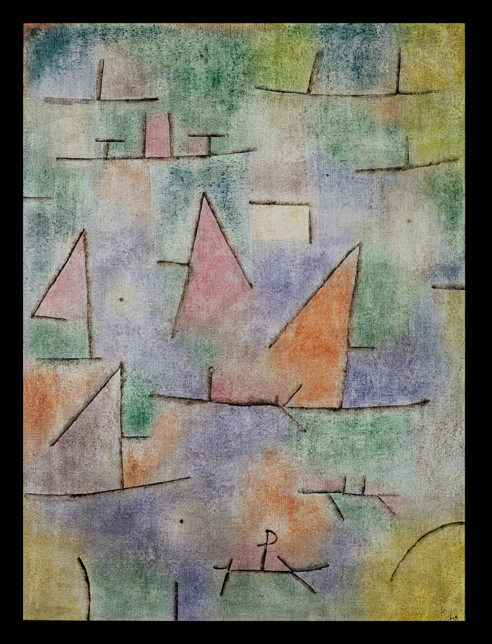Port avec des voiliers - Paul Klee