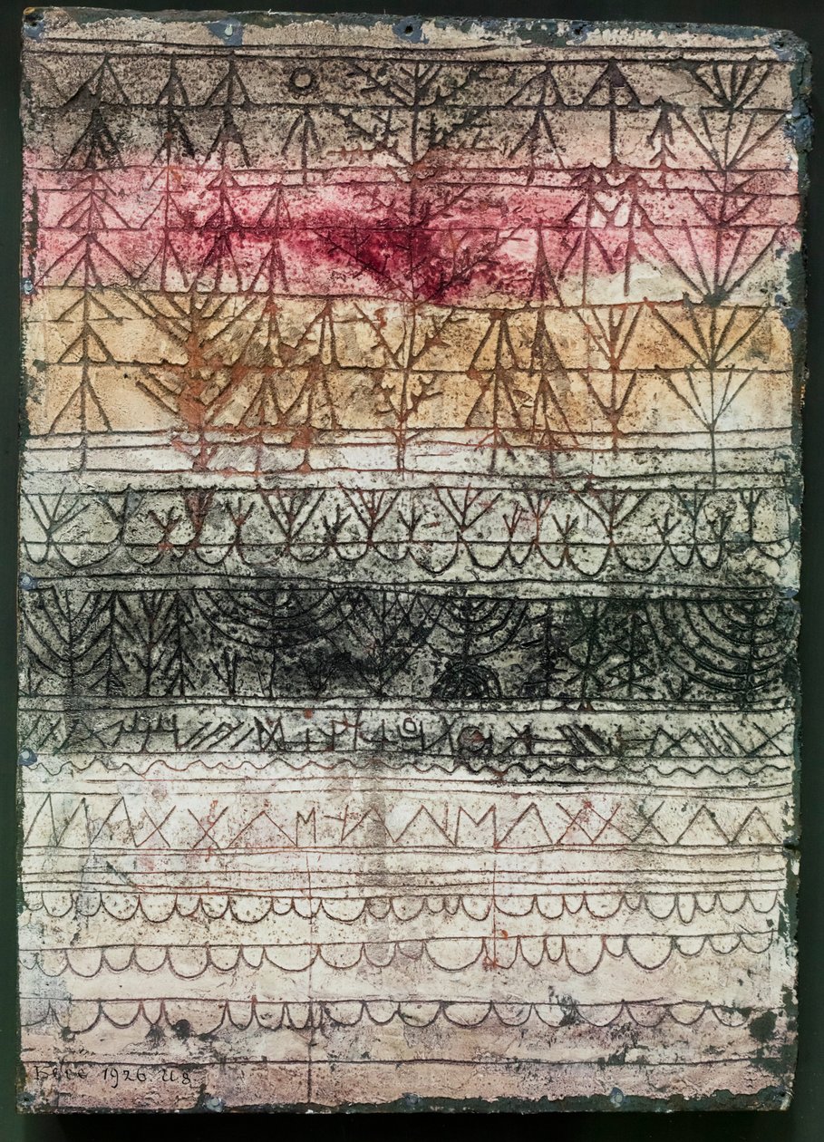 Tablette Young Forest (Tablette Young Forest) - Paul Klee