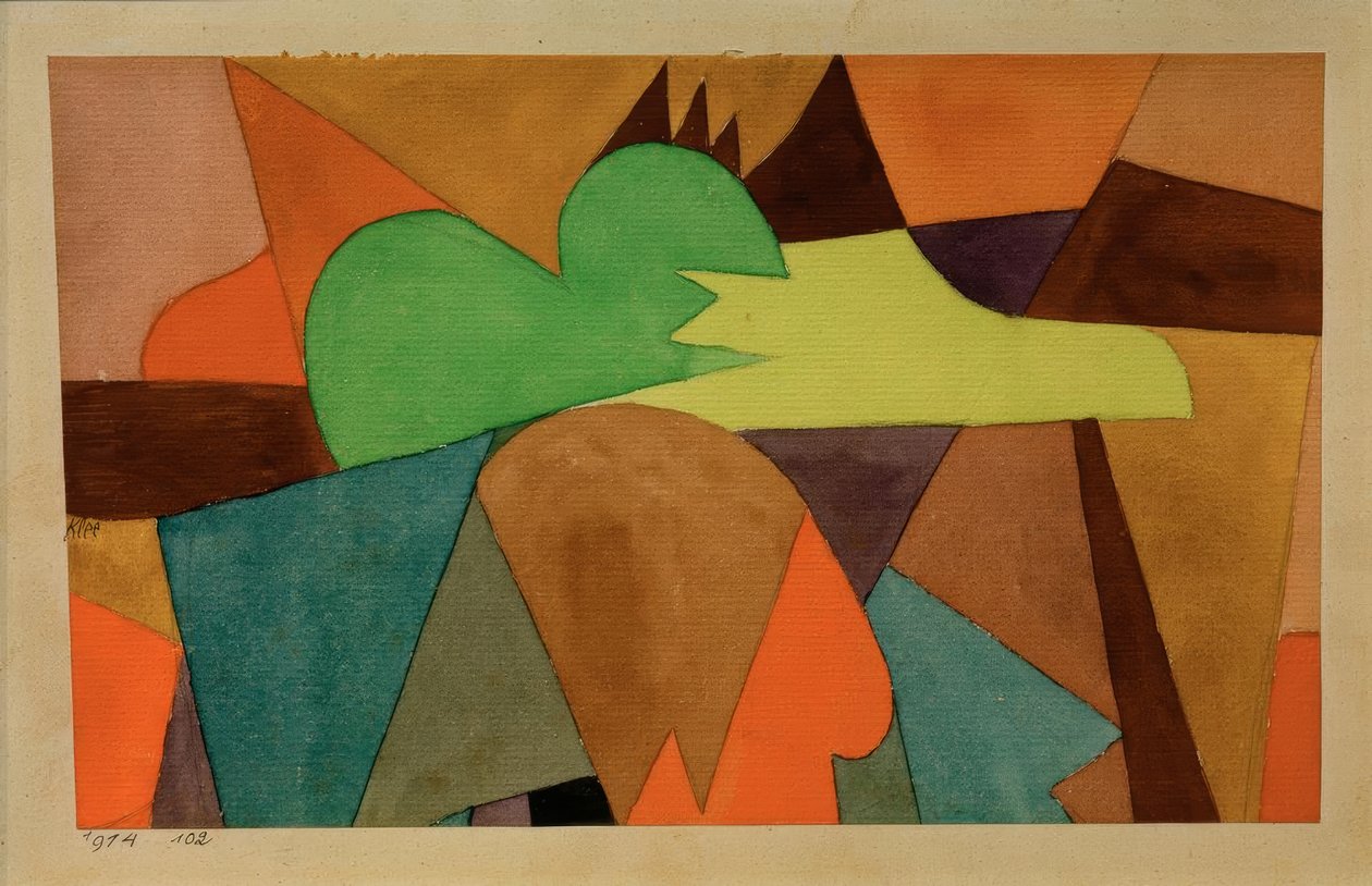 Avec les dentelles brunes - Paul Klee