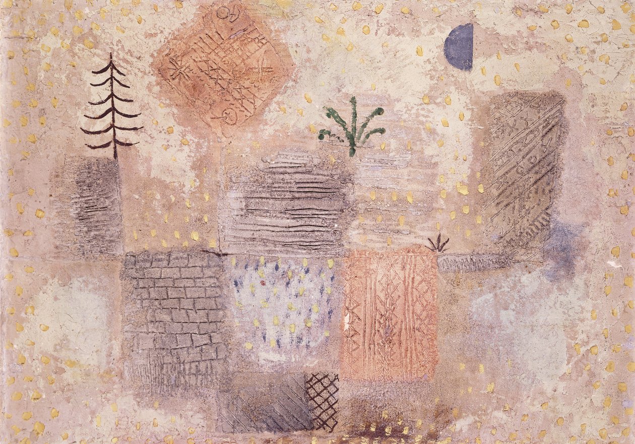Parc avec le croissant frais - Paul Klee