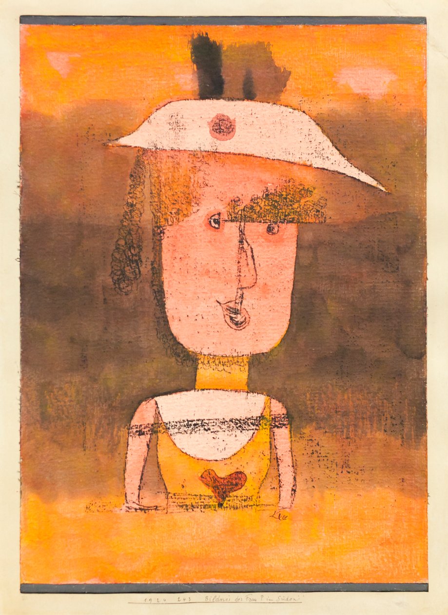 Portrait de Mme P. dans le sud - Paul Klee