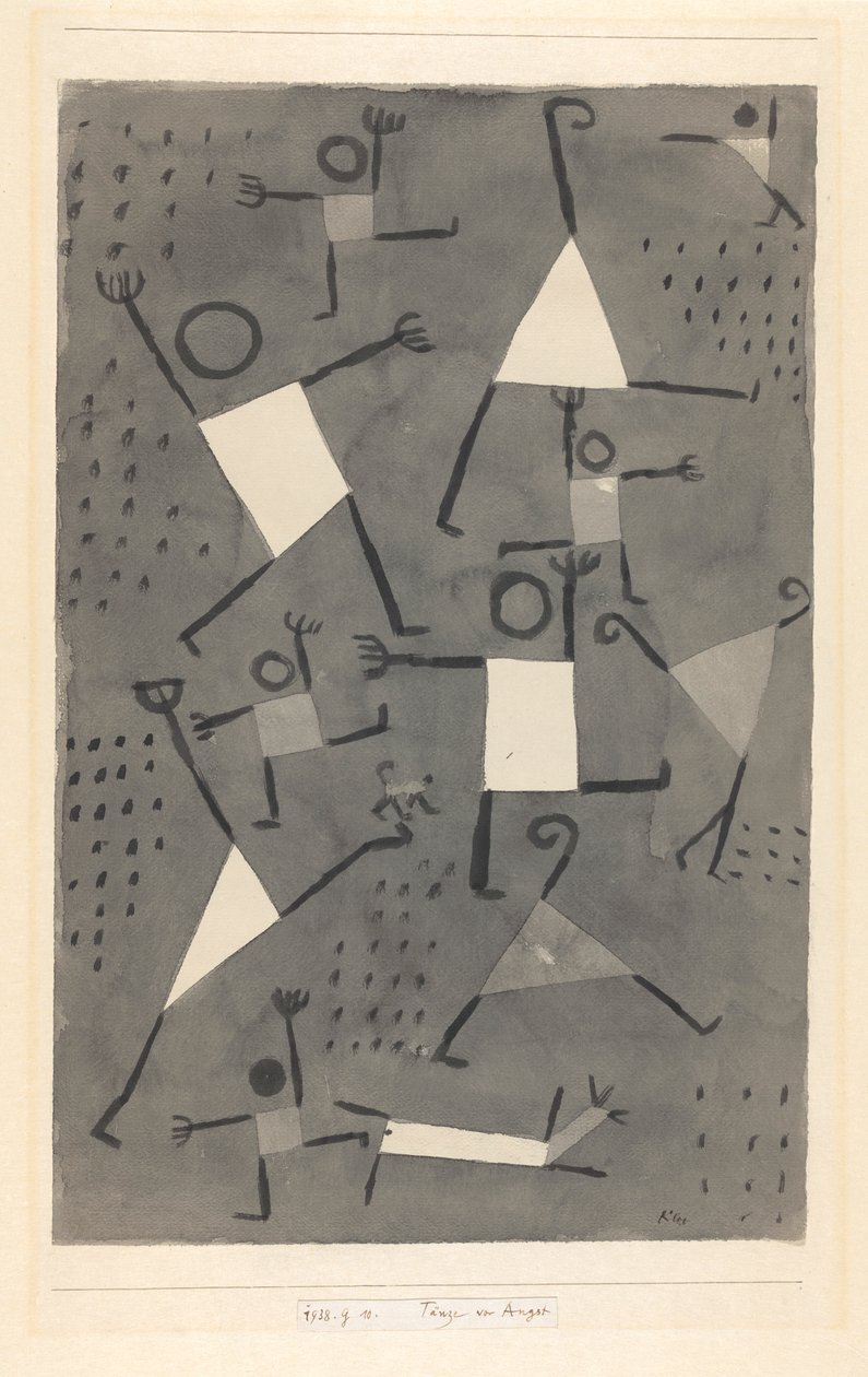 Tänze vor Angst, 1938 - Paul Klee