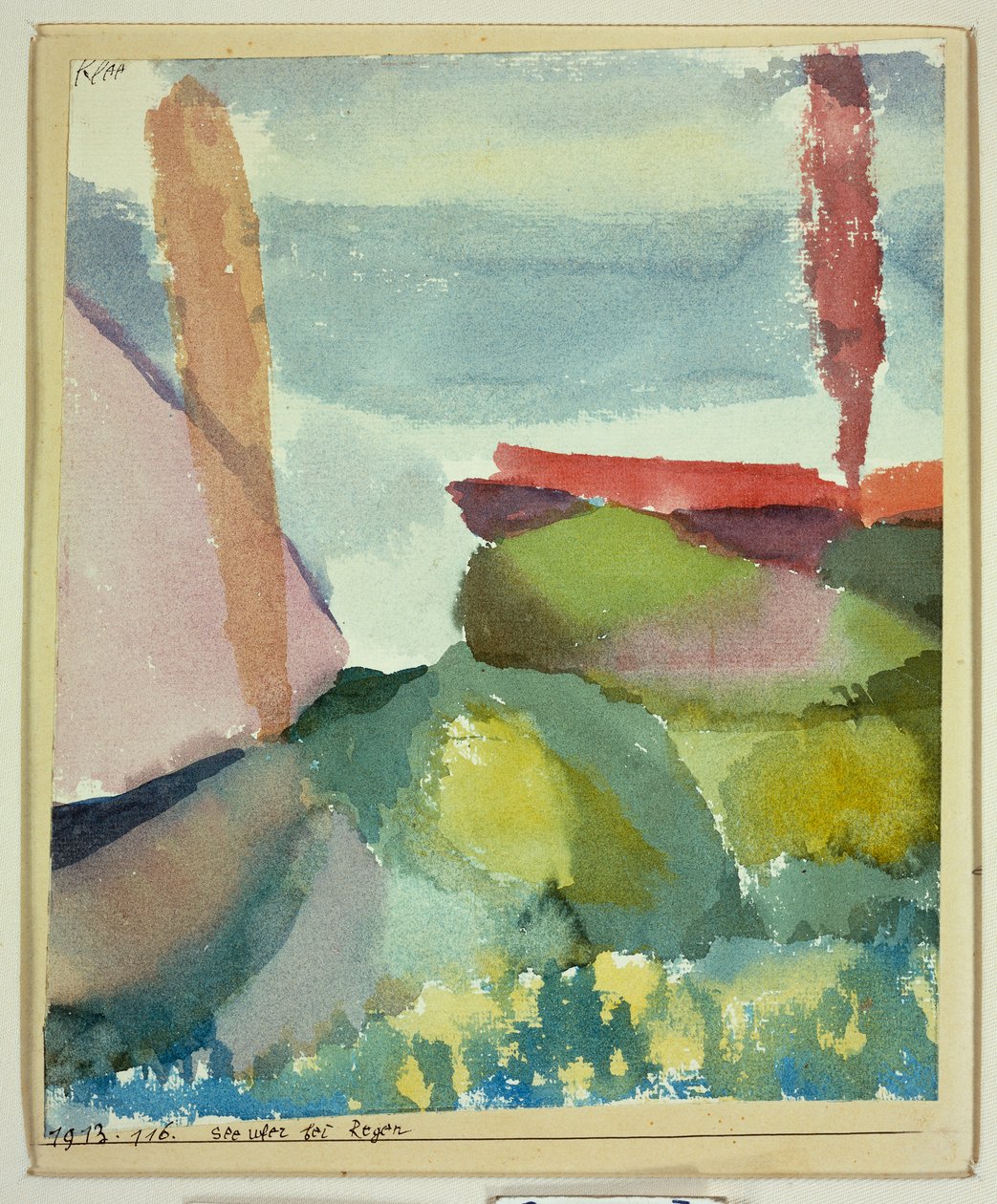 Le bord de mer sous la pluie - Paul Klee
