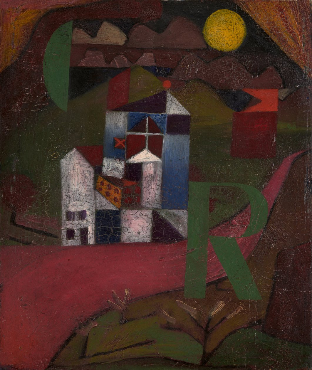 Villa R. Maison au bord de la route, 1919 - Paul Klee