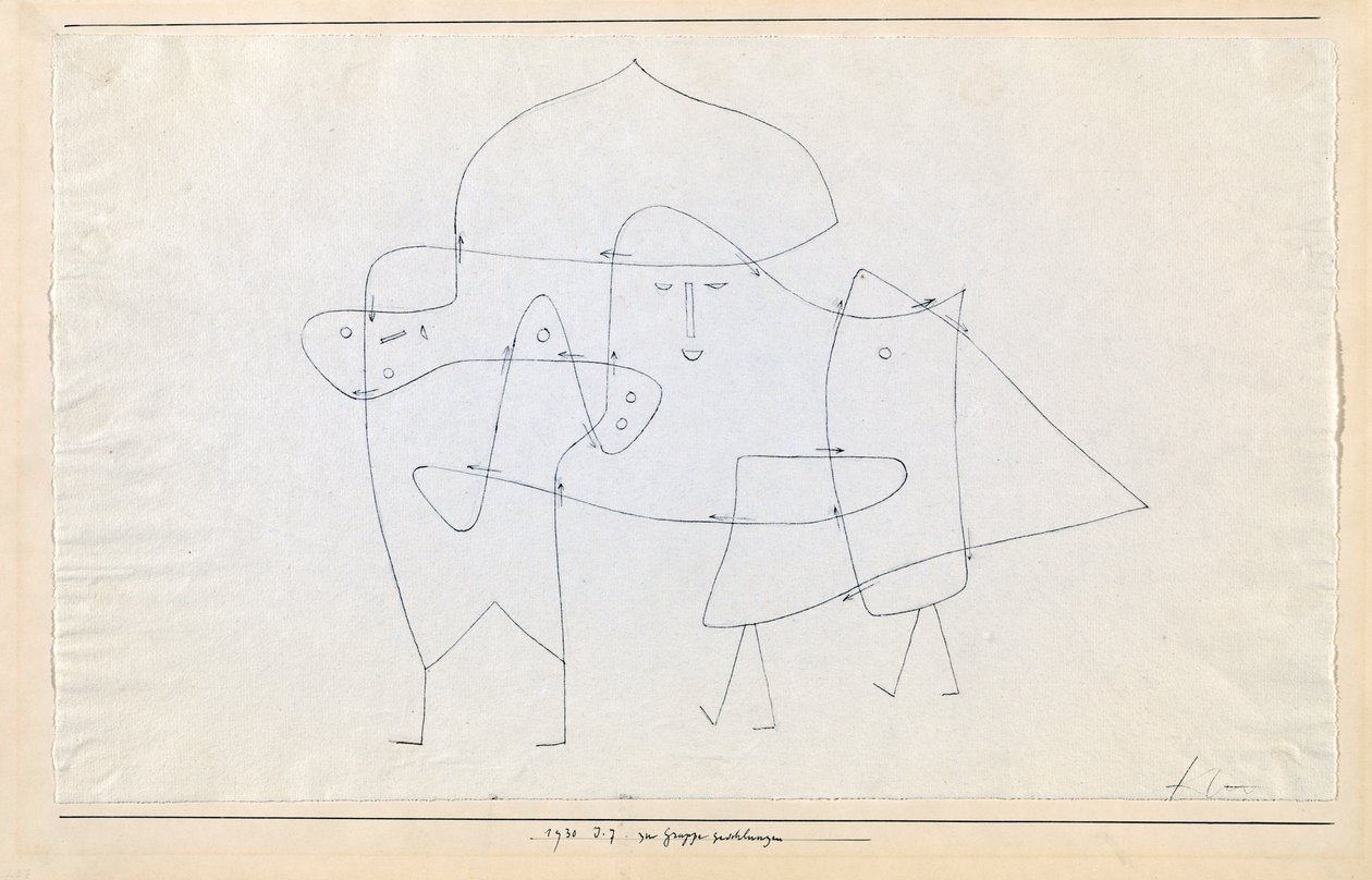 Enlacés en un groupe, 1930 - Paul Klee