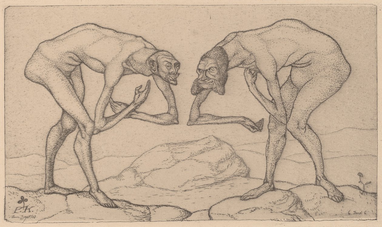 Deux hommes se rencontrent - Paul Klee