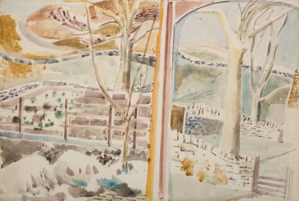 Le paysage à travers la fenêtre et à travers le miroir - Paul Nash