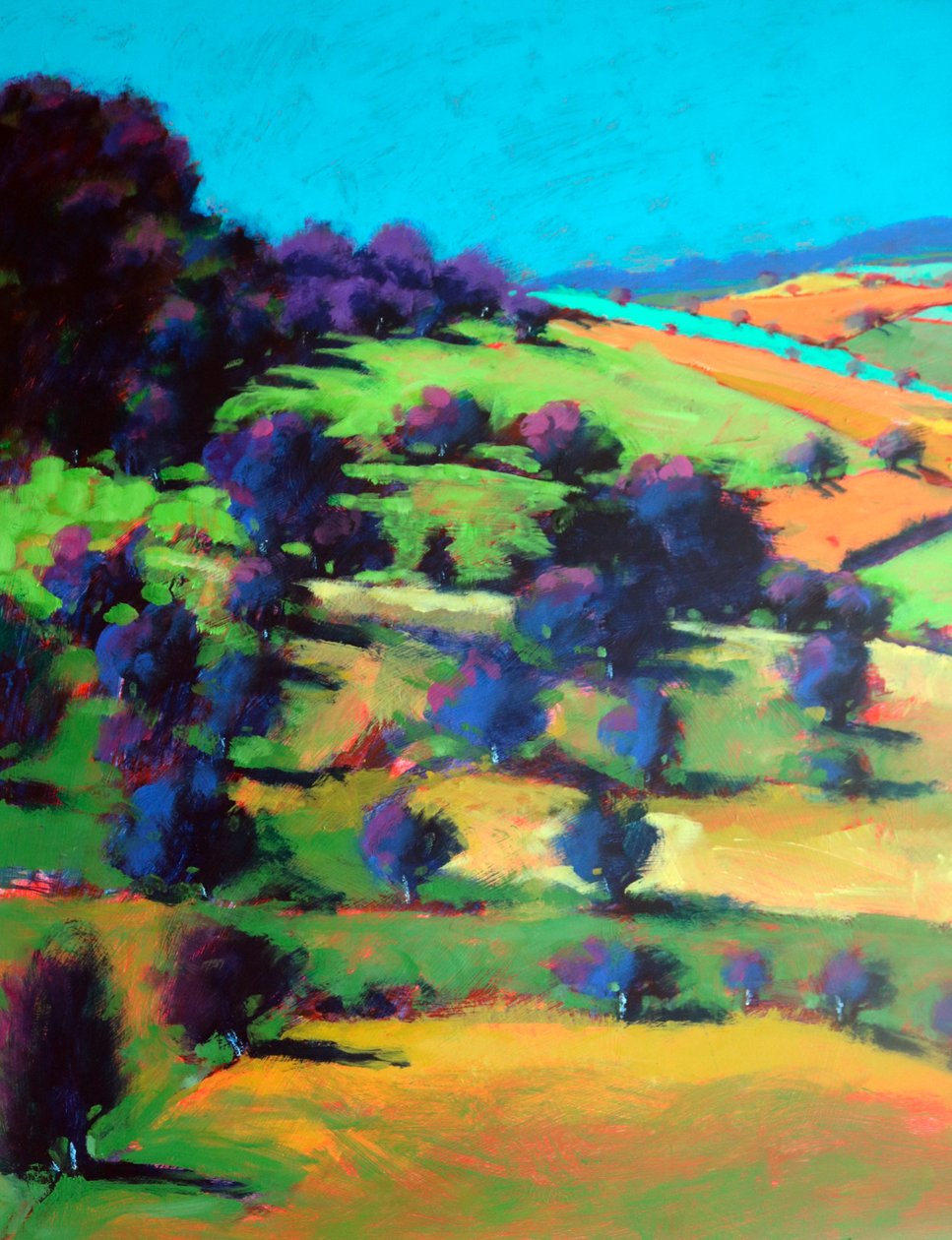 Barrowwake regardant vers le nord-ouest (détail #2), 2025 (acrylique sur panneau) - Paul Powis
