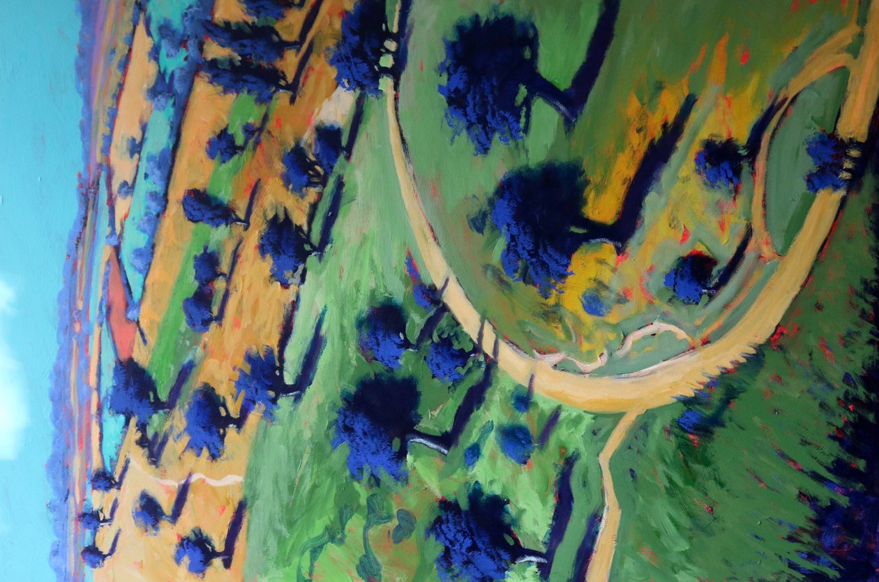 Cotswold Way, 2022 (acrylique sur panneau) - Paul Powis