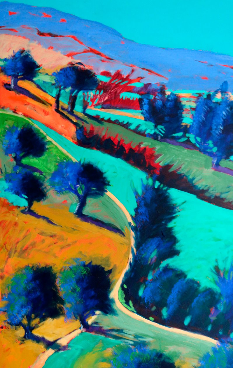 Looking West #4 (détail), 2024 (acrylique sur panneau) - Paul Powis