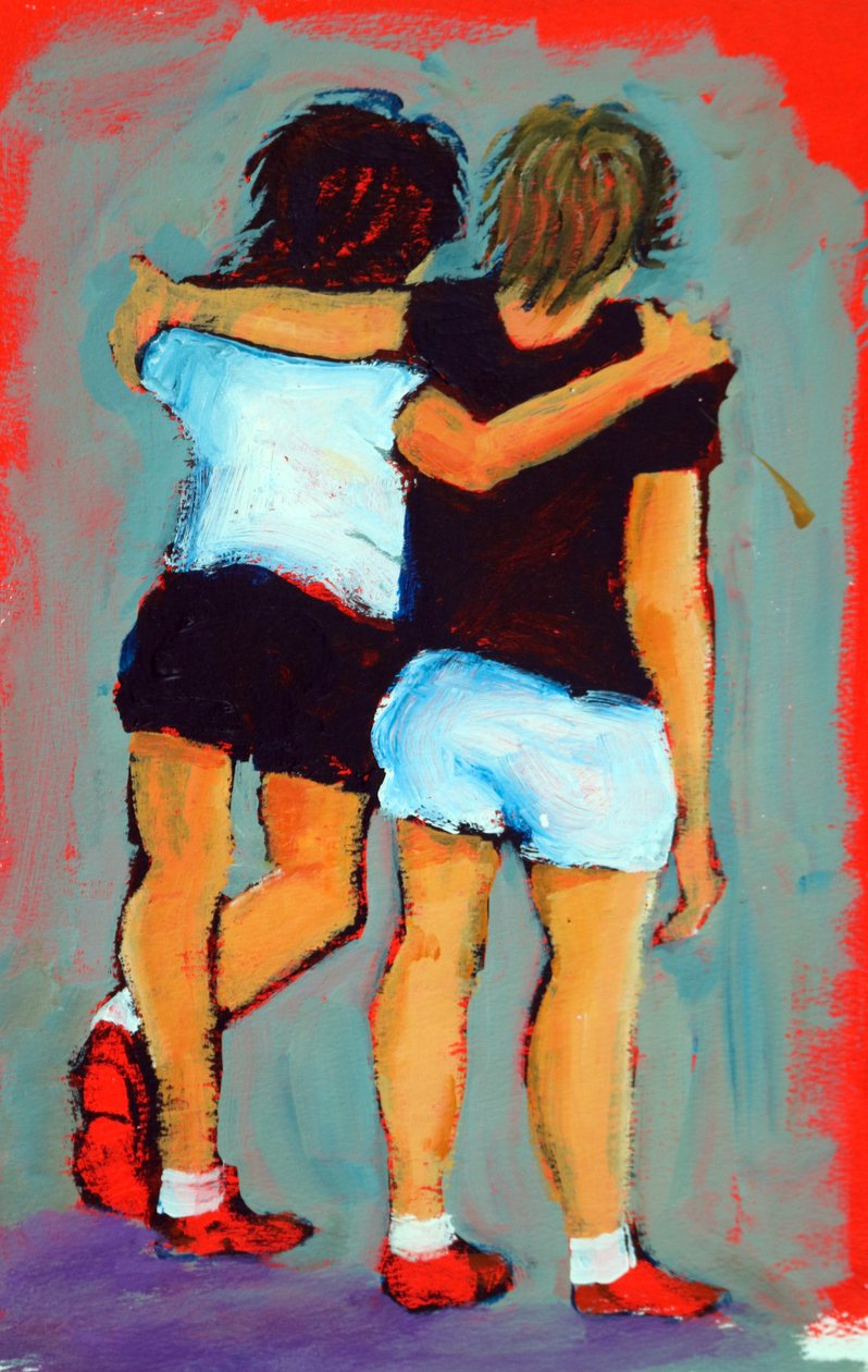 Pals, 2024 (acrylique sur papier) - Paul Powis