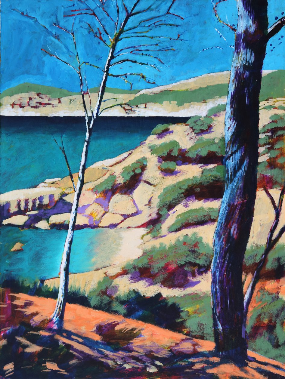 Peguera II, 2021 (acrylique sur panneau) - Paul Powis