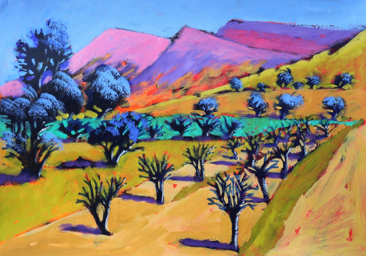 Provence, 2021 (acrylique sur papier) - Paul Powis