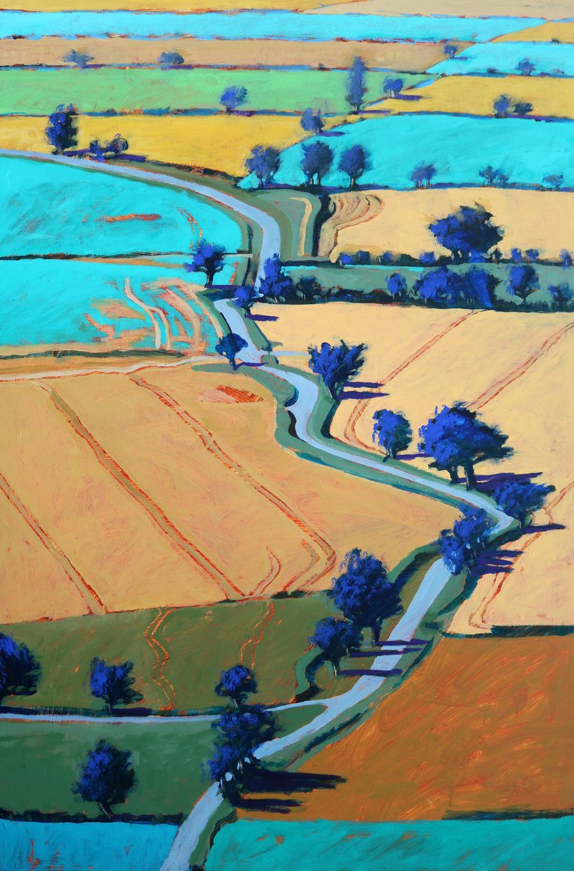 Rural Lane #4, 2022 (acrylique sur panneau) - Paul Powis