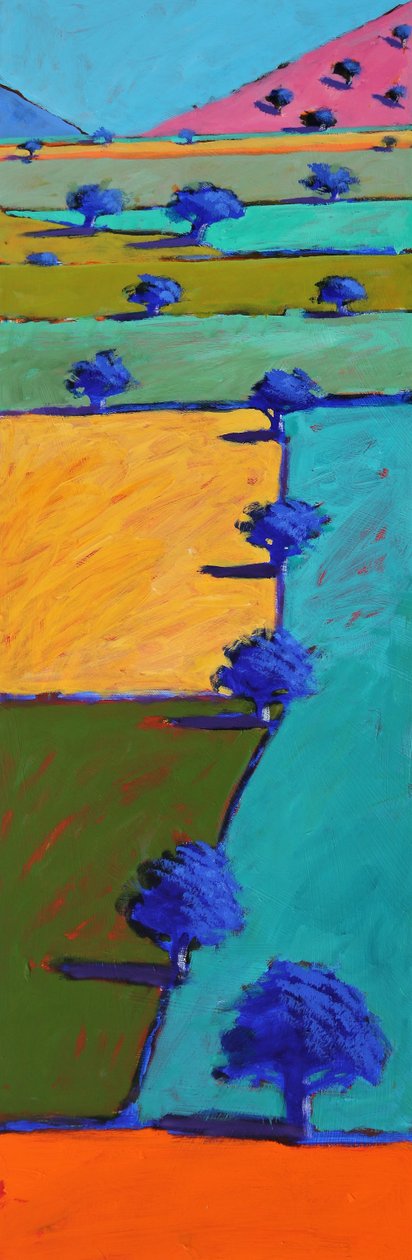 Swineyard Summer, 2021 (acrylique sur panneau) - Paul Powis