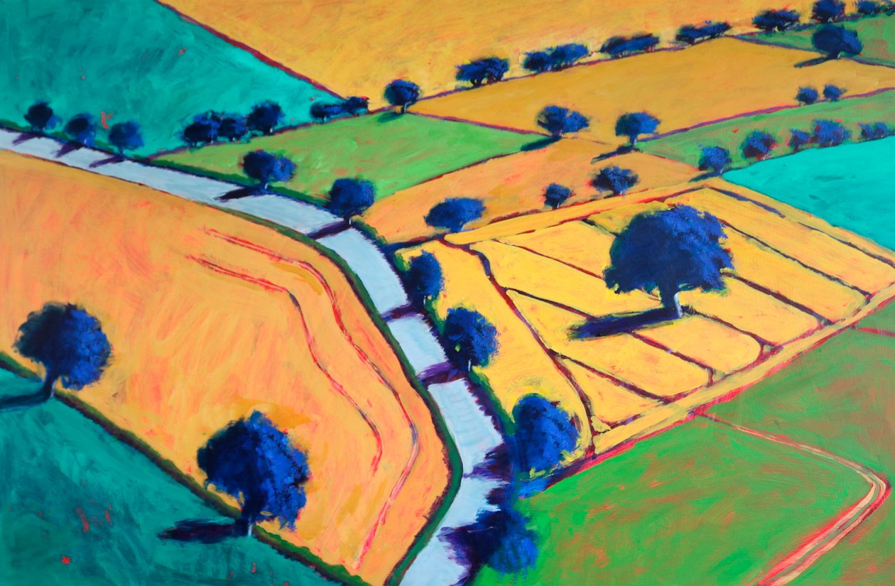 Vers Upton, 2024 (acrylique sur panneau) - Paul Powis