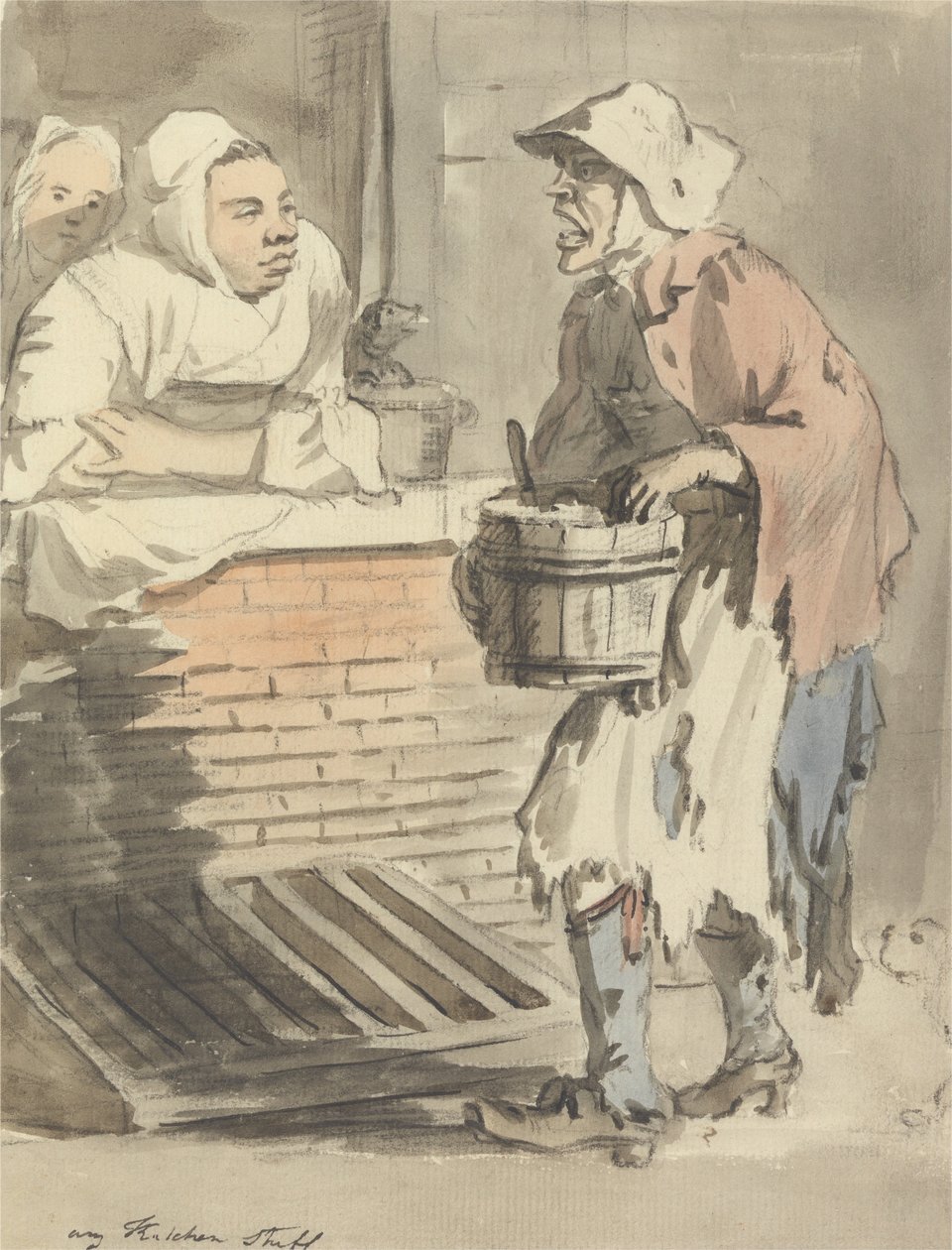 Les cris de Londres - Des déchets de cuisine - Paul Sandby