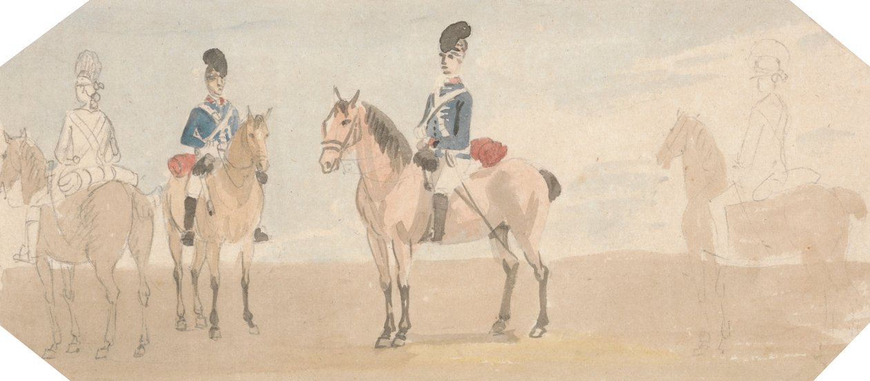 Les dragons légers - Paul Sandby