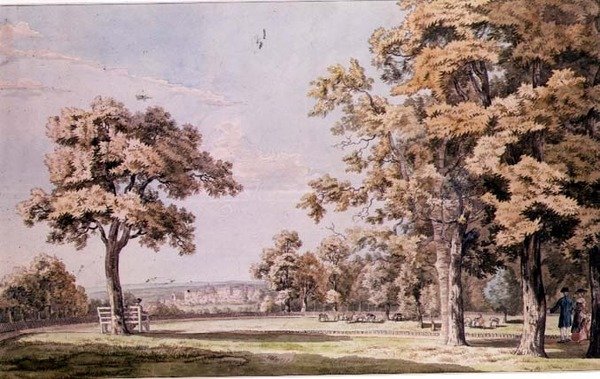 Château de Windsor : depuis le Grand Parc - Paul Sandby