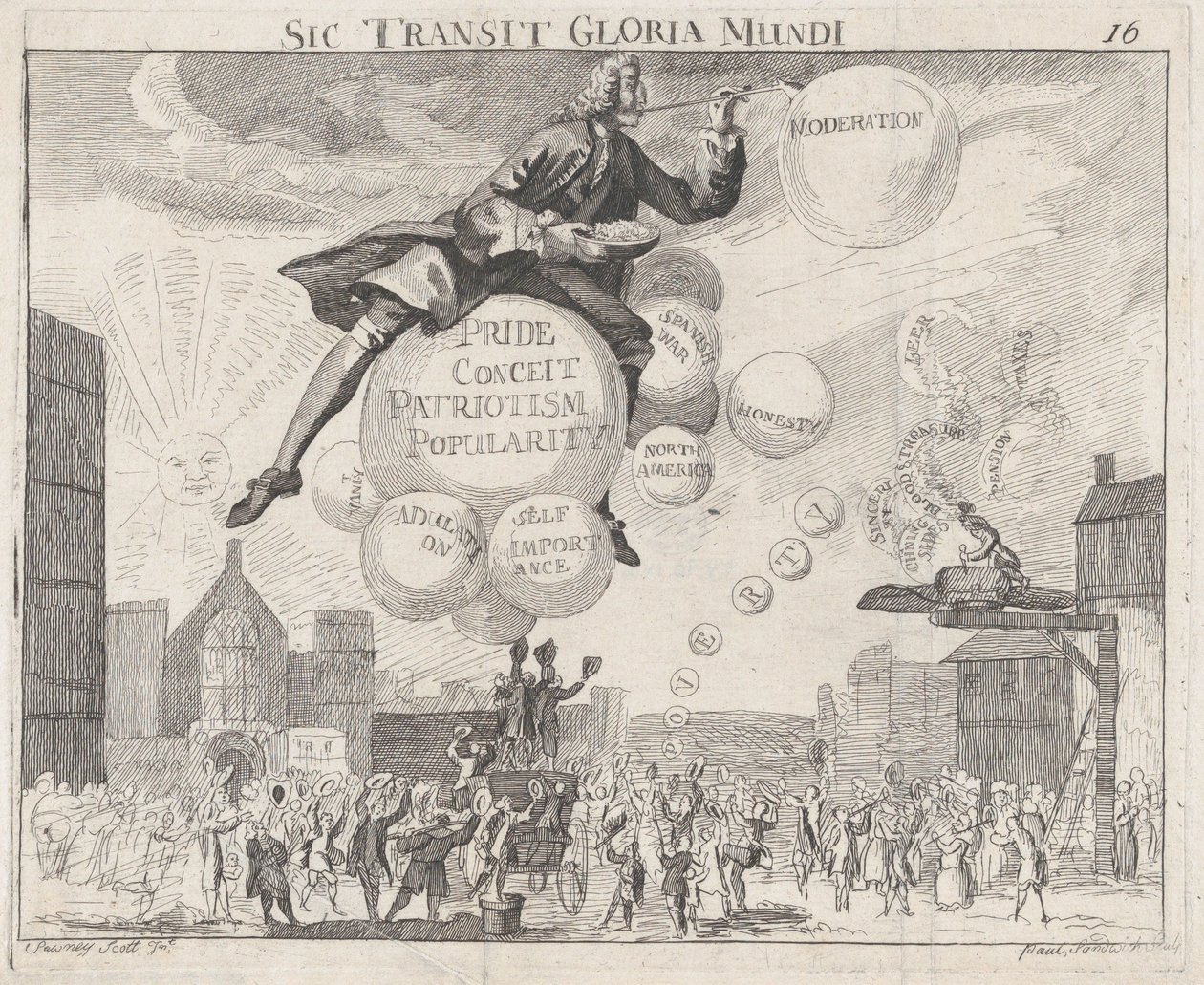 Sic Transit Gloria Mundi, vers 1762 - Paul Sandwich