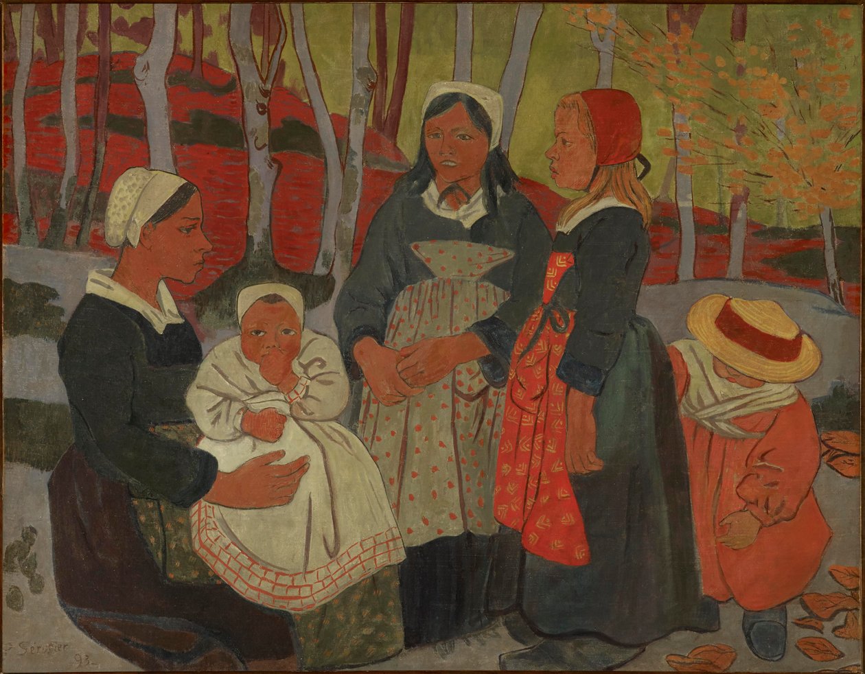 Bretons dans la forêt de Huelgoat - Paul Sérusier