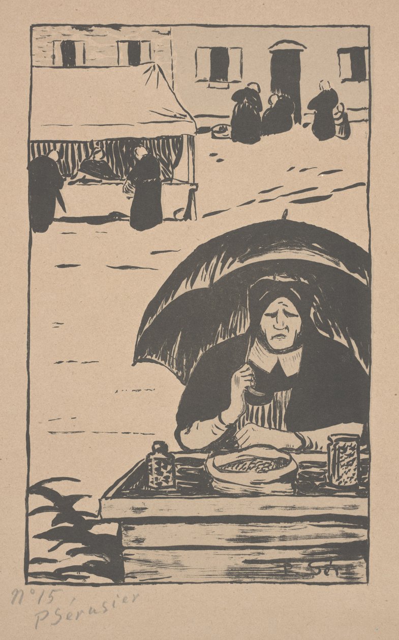 Le vendeur de bonbons avec un parapluie - Paul Sérusier
