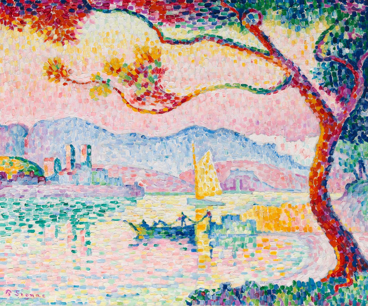 Antibes (huile sur toile) - Paul Signac
