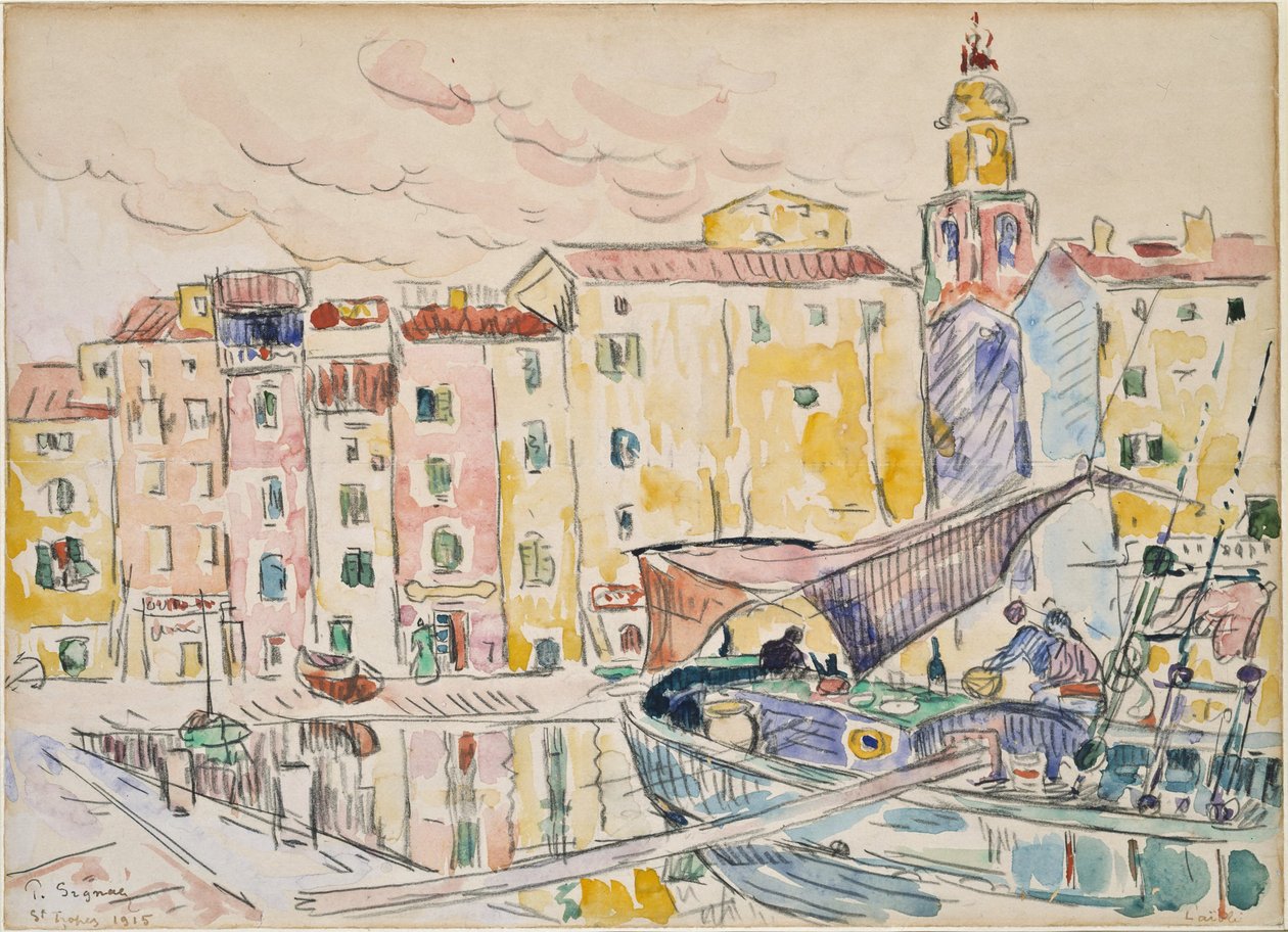 Du port de Saint-Tropez - Paul Signac