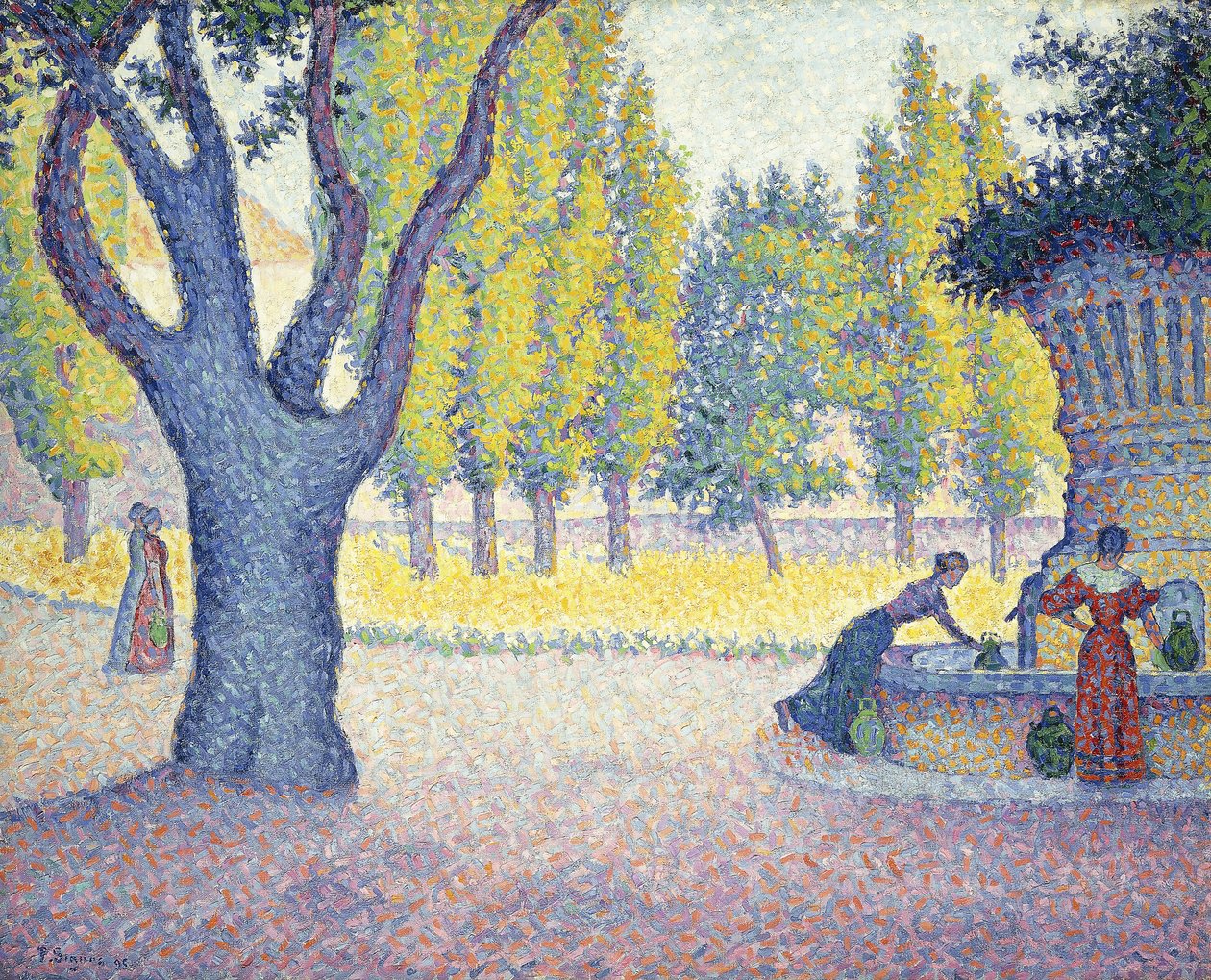 La Fontaine des Lices à St, 1895 - Paul Signac