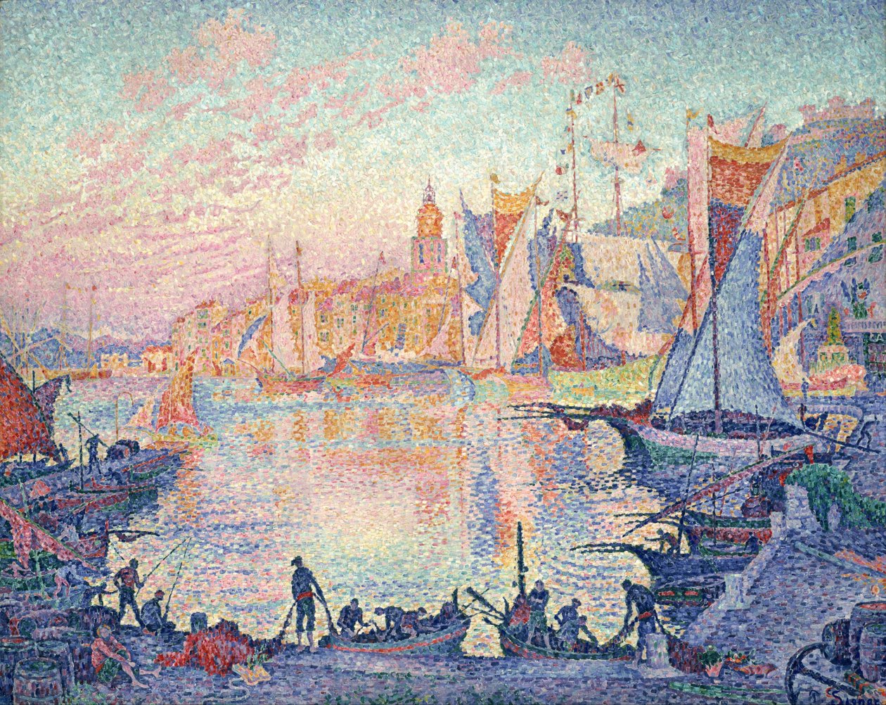 Le port de Saint-Tropez - Paul Signac