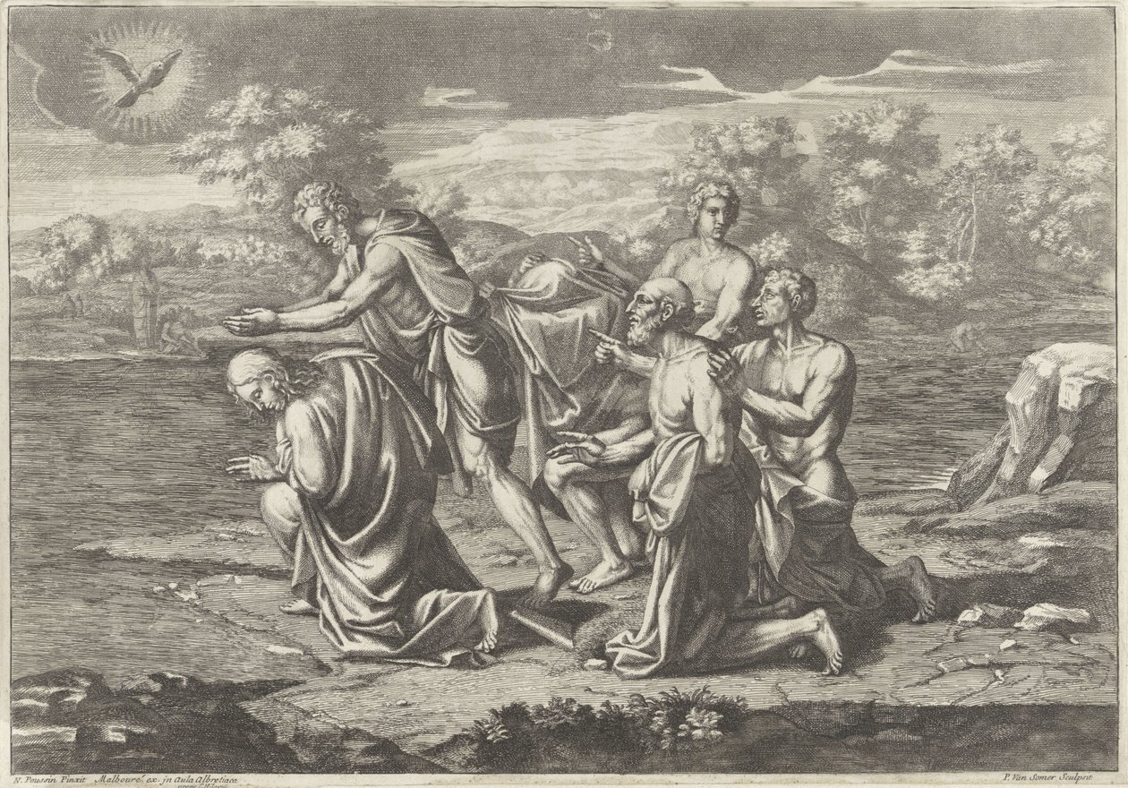 Baptême du Christ dans le Jourdain - Paul van Somer (II)