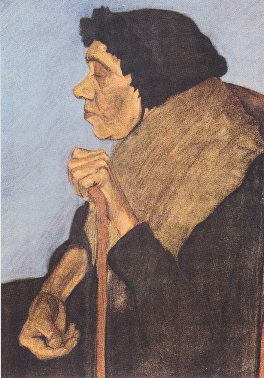 Vieille femme aveugle assise - Paula Modersohn Becker