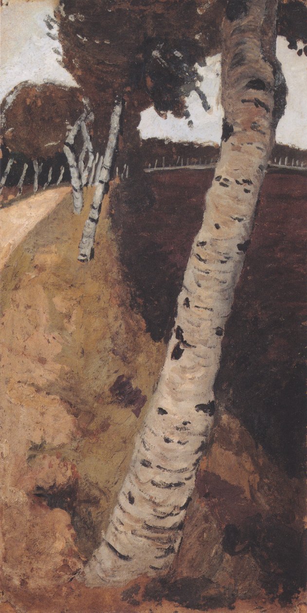 Route de campagne avec bouleaux - Paula Modersohn-Becker