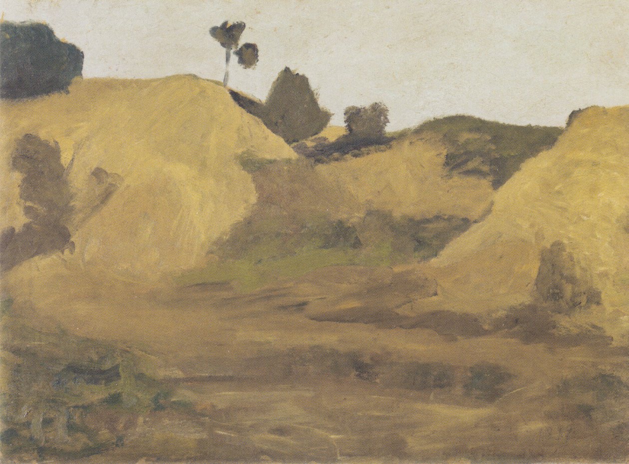Landschaft am Weyerberg - Paula Modersohn-Becker