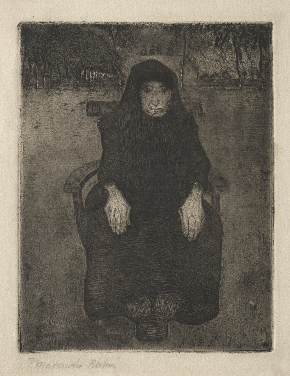 Vieille femme assise - Paula Modersohn-Becker