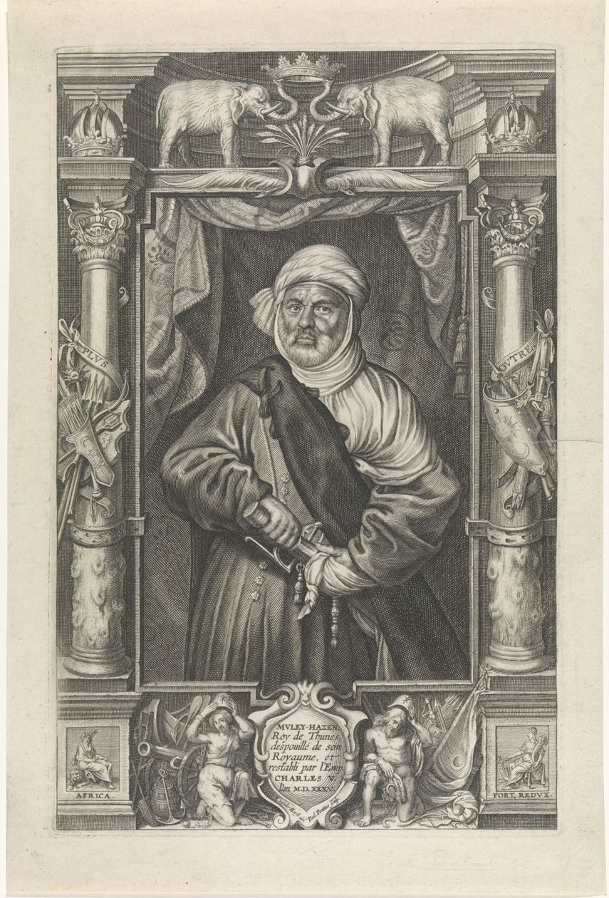 Portrait de Mulay Hasan, roi de Tunis - Paulus Pontius