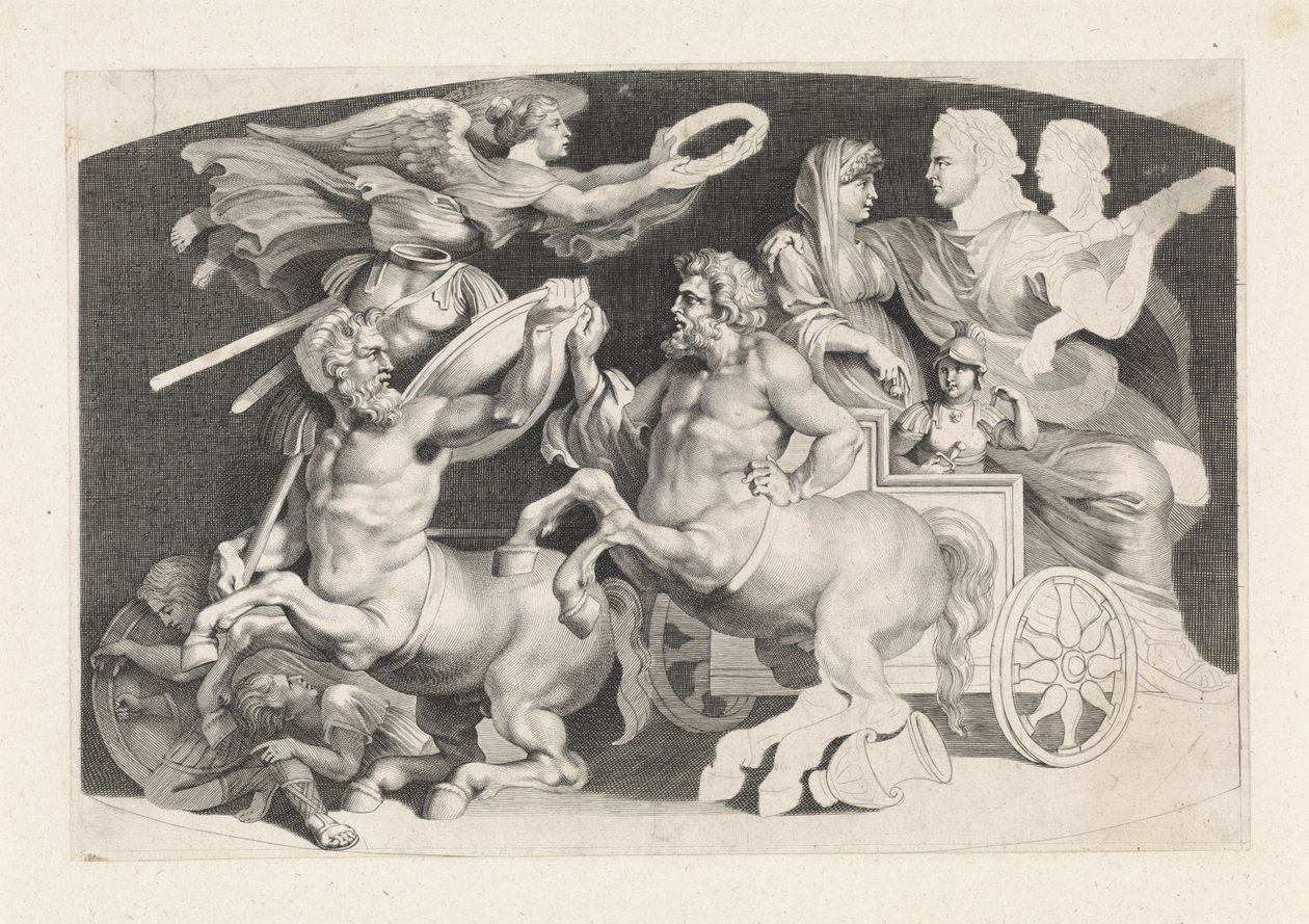 Camée avec le triomphe de Germanicus et Agrippine (série Variae figueri de agati antiqui) - Paulus Pontius (attributed to)