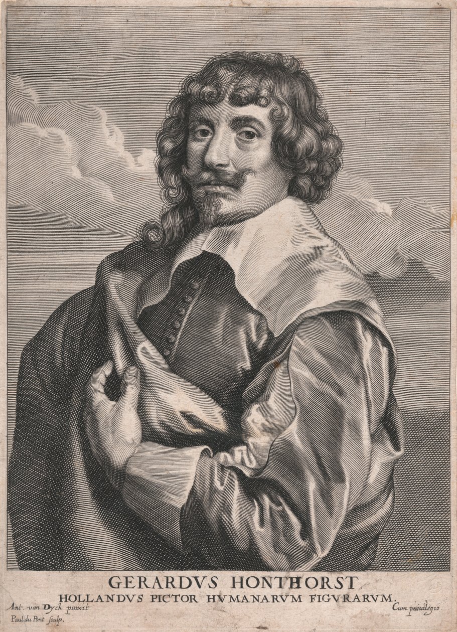 Gerardus Honthorst, Hollandus Pictor Humanarum Figurarum - Paulus Pontius
