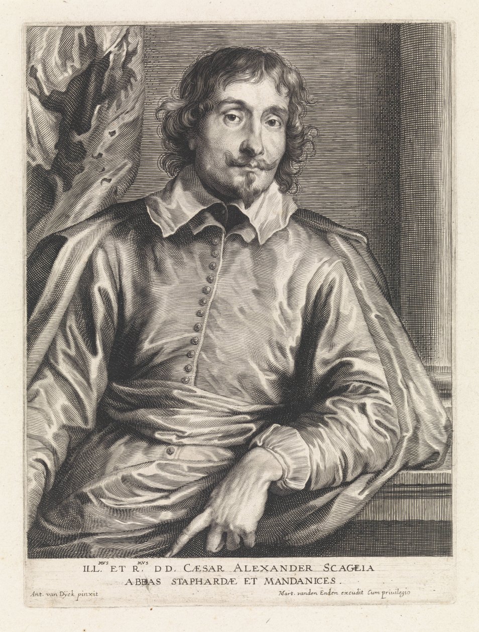 Portrait de Cesare Alessandro Scaglia - Paulus Pontius